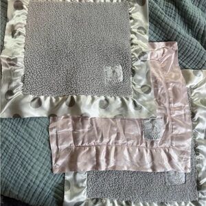 Set of 3 Little Giraffe Luxe Security Blankets / Loveys – Like New!